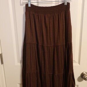 Brown Maxi Skirt